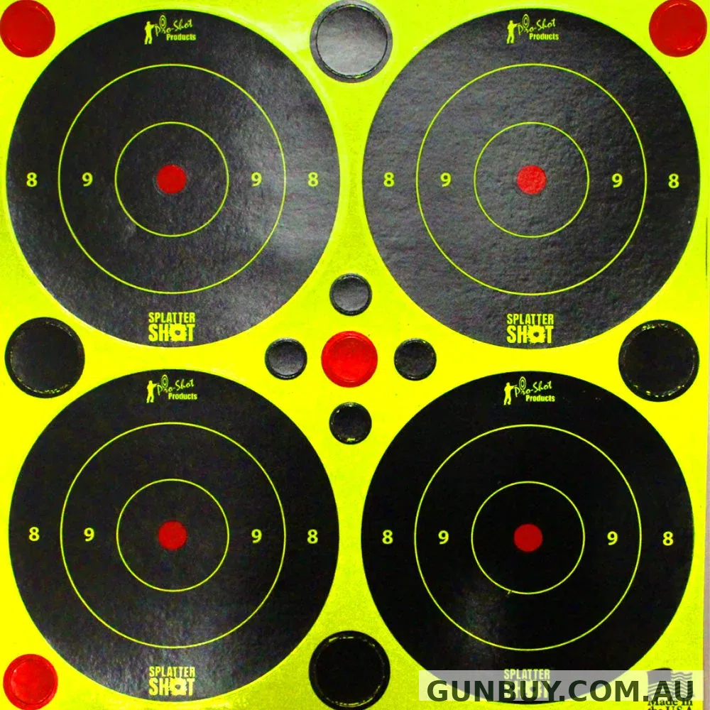 Spatter Shot 3" Target - Bullseye / 48 Pack