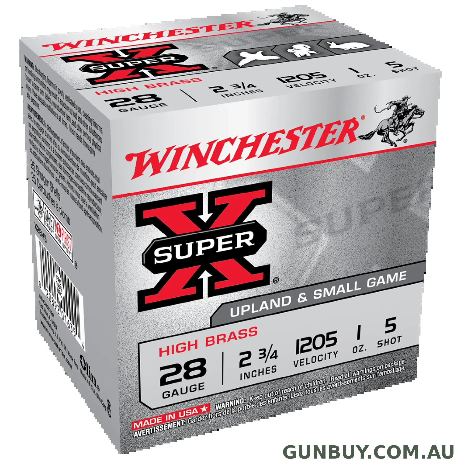 Winchester Super X 28G 5 2-3/4" 28gm (High Brass) / 25