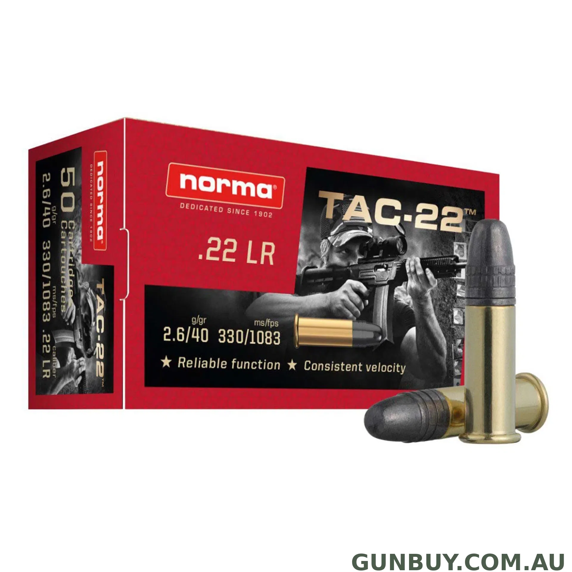 Norma Tac-22 40gr LRN