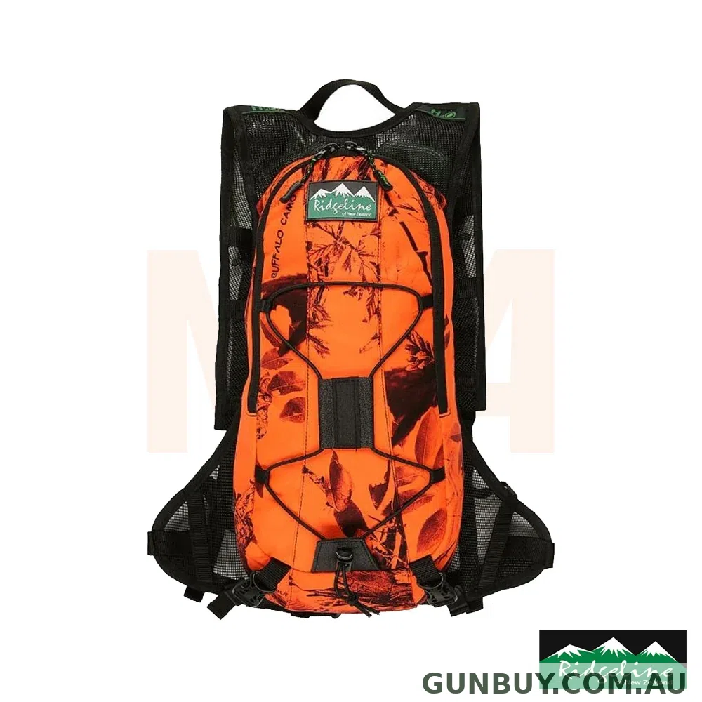 Ridgeline Compact Hydro Day Pack Blaze Orange Camo (incl. 3L Bladder)