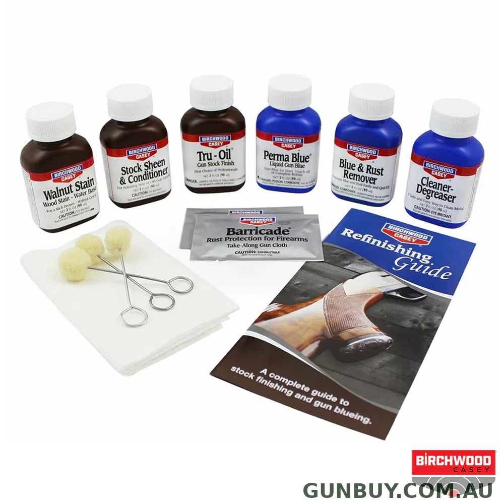 Birchwood Casey Deluxe Perma Blue & Tru-Oil Complete Finishing Kit