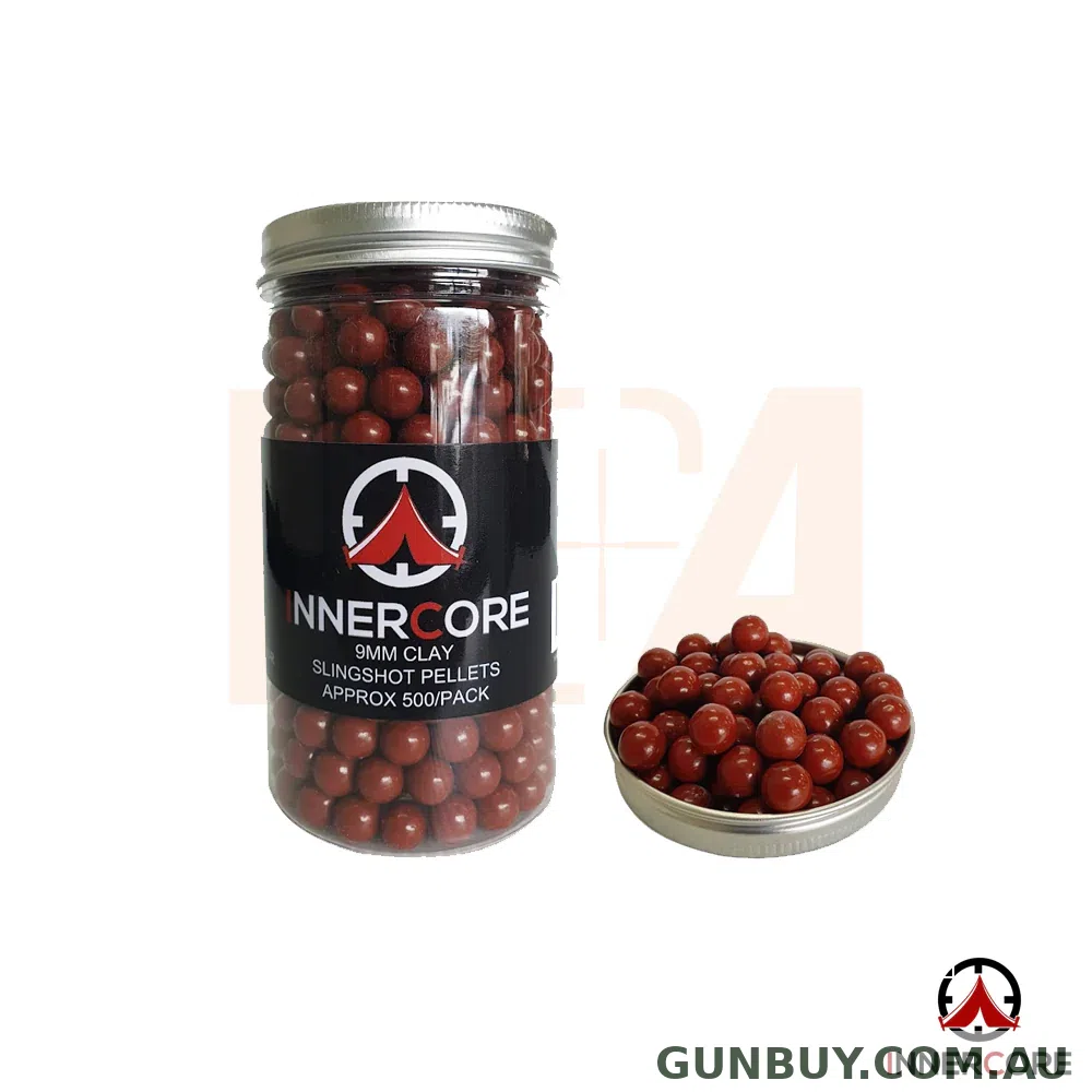 Marksman 9mm Clay Slingshot Pellets - 500pk