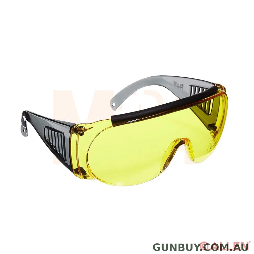 Allen Fit Over Shooting Glasses Yellow