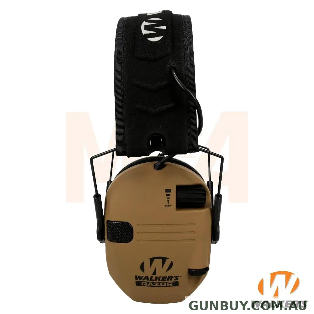 Walkers Razor Slim Electronic Ear Muffs Battle Brown