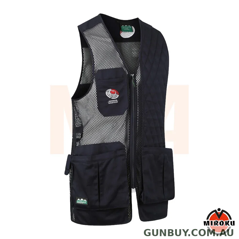 Miroku Shooting Vest Navy (Left Handed)