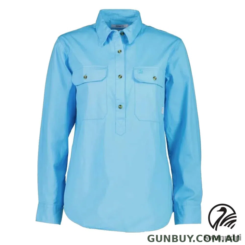 Swanndri Womens Roma Long Sleeve Shirt Aqua
