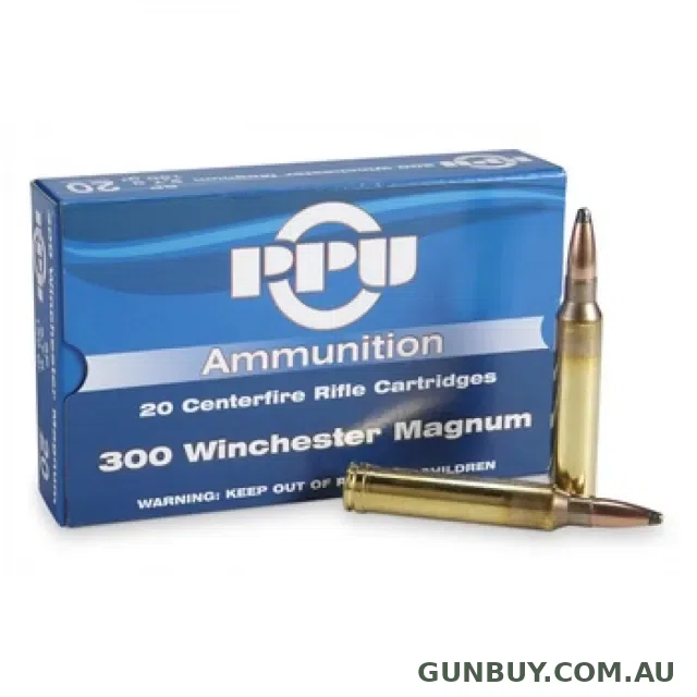 PPU 300 Win Mag HPBT 168gr 3018FPS