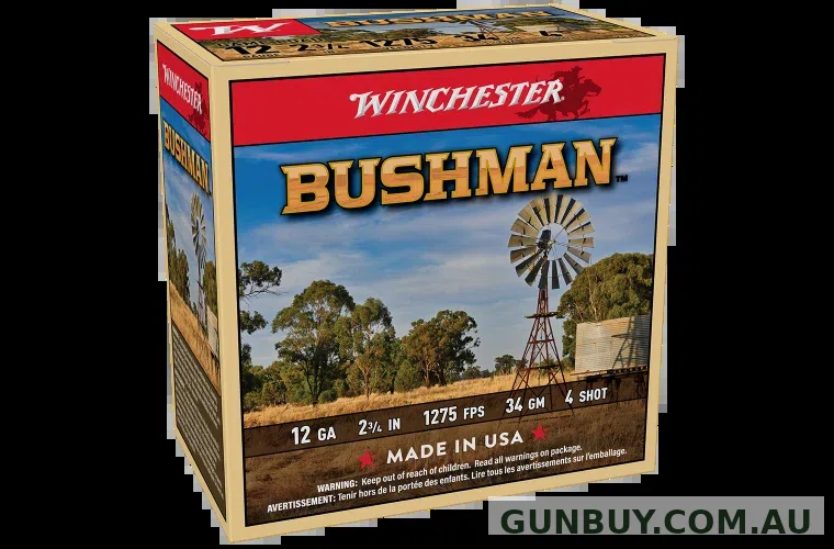 Winchester 12ga No 4 34gm BUSHMAN BM344