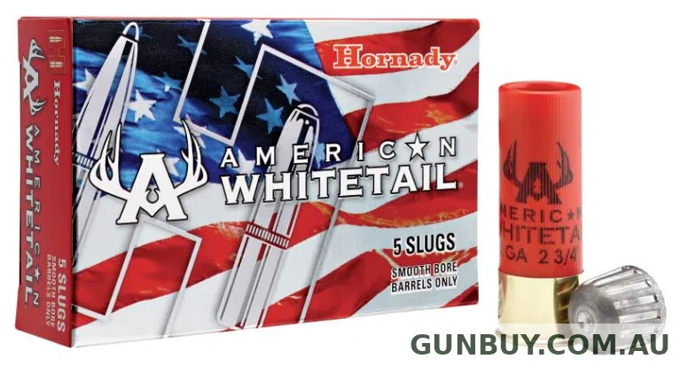 Hornady American Whitetail 1oz Rifled Slug 2 3/4 Inch 1600FPS