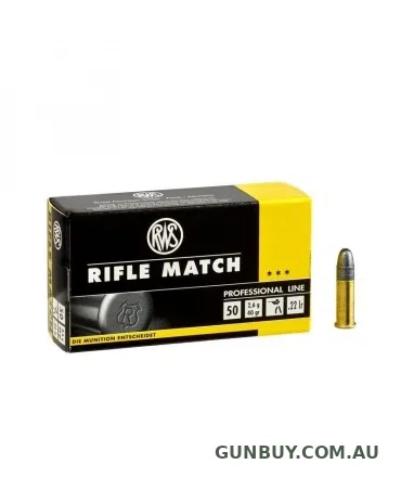 RWS Rifle Match 40gr LRN 1080fps - 22 LR