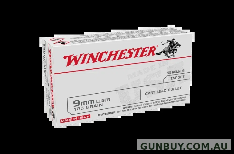 Winchester 9mm Luger LRN 125gr 1010FPS