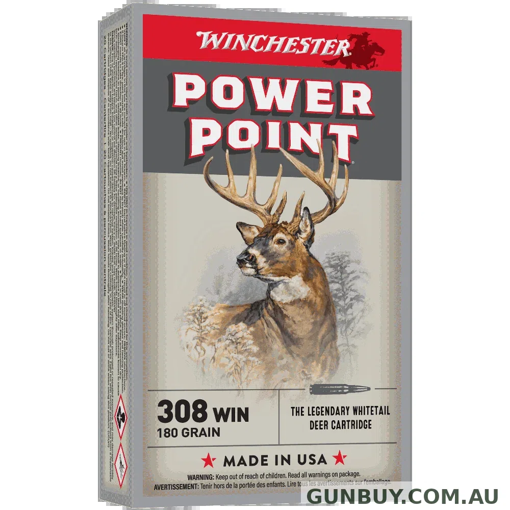 Winchester 308Win SP 180gr 2620FPS - 308 Winchester