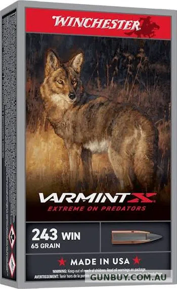 Winchester 243 65gr VARMINT X243PXP