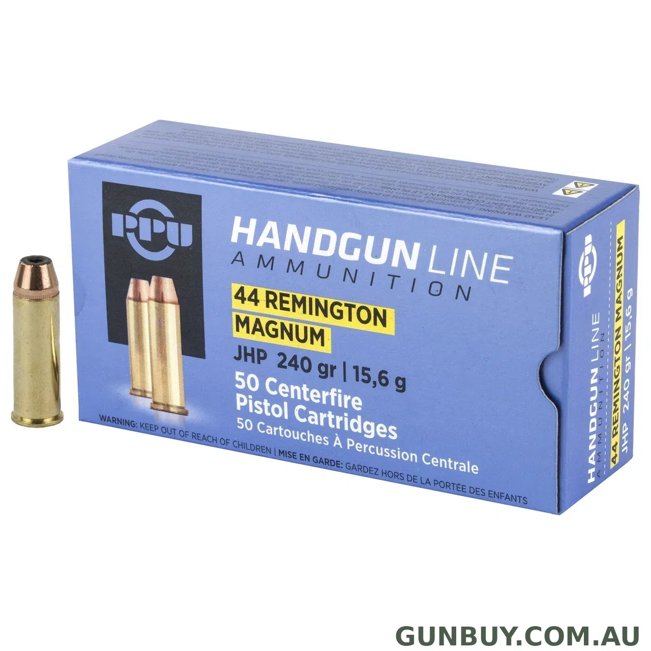PPU 44 Mag JHP 240gr 1542FPS