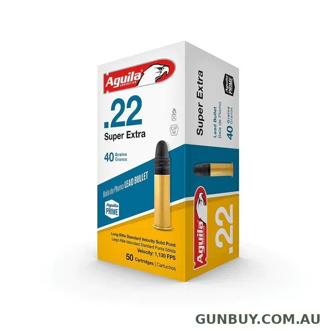 Aguila Super Extra Standard Velocity 40gr SP 1130fps - 22 LR
