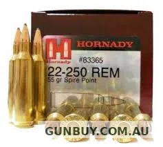 Hornady 22-250 55GR SP 50PK H83365