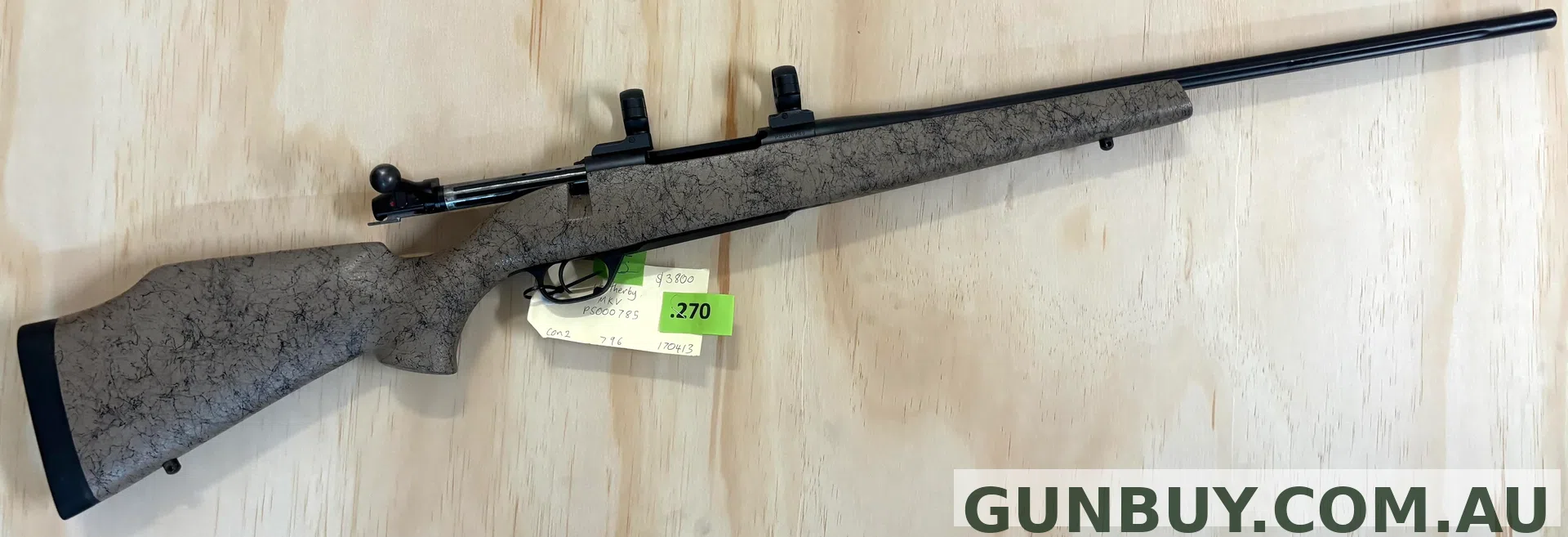 Weatherby MKV 270 CON2/796 S/HAND