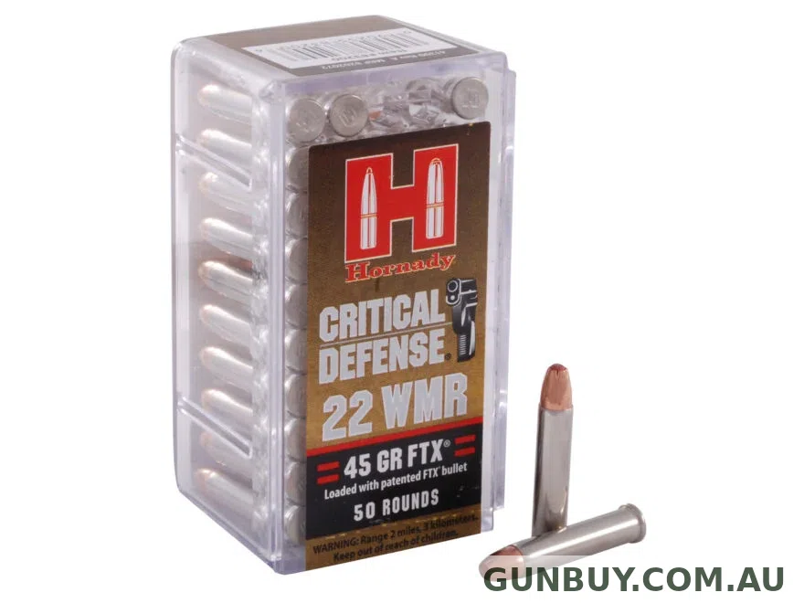 Hornady Critical Defence FTX 45gr 1700 fps