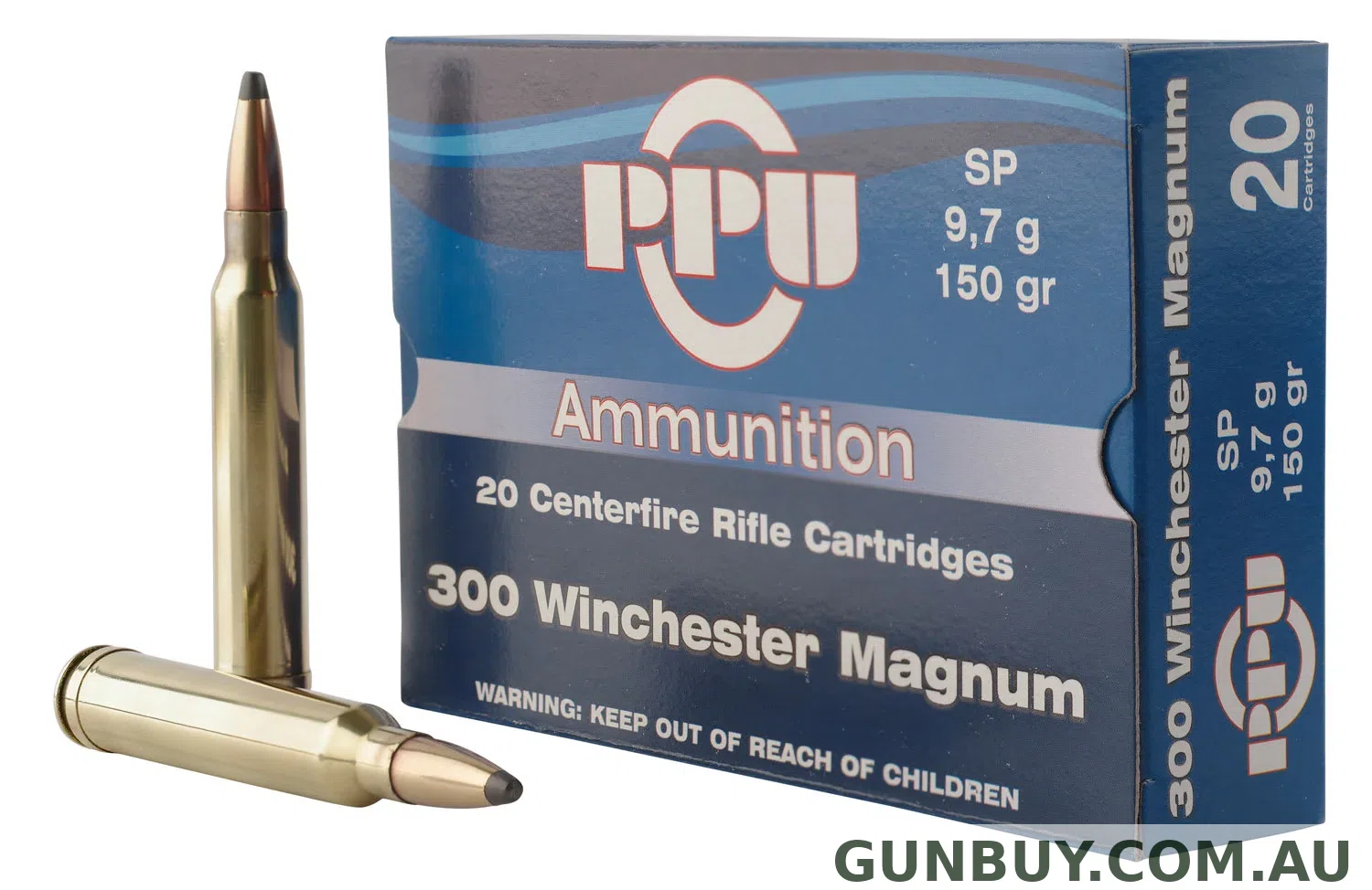PPU 300 Win Mag SP 150gr 3248FPS