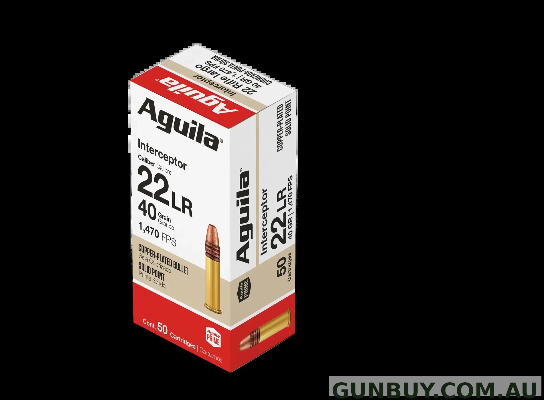 Aguila Interceptor 40gr SP 1470fps - 22 LR