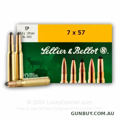 Sellier & Bellot 7x57 SP 139gr 2651FPS