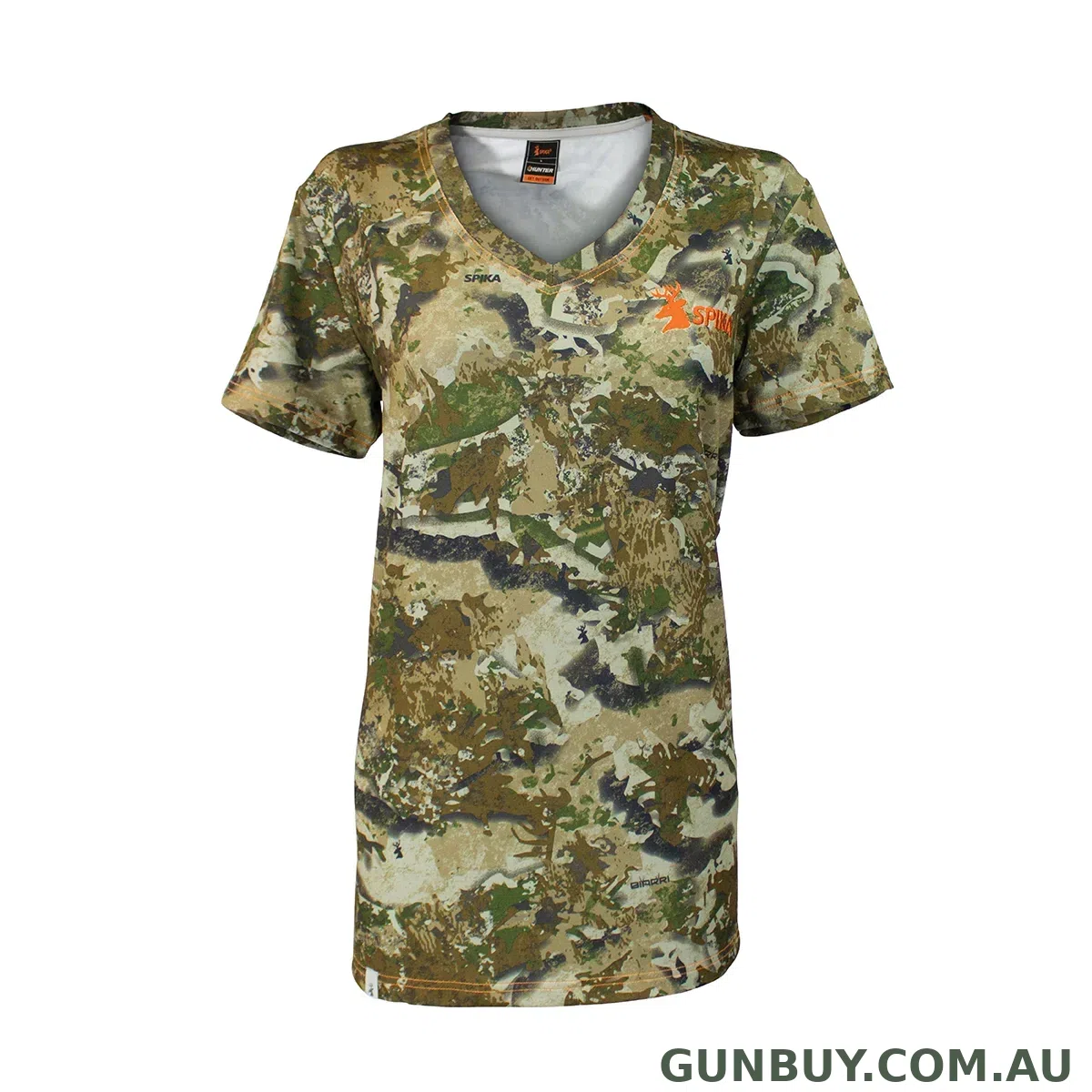 Spika Short Sleeve Womans Biarri Camo Tshirt