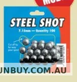 Alcock & Peirce STEEL SHOT 7.15mm 2903