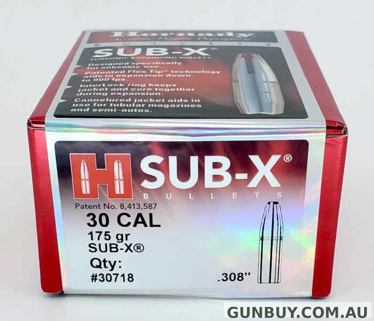 Hornady .308 175SUBX H30718