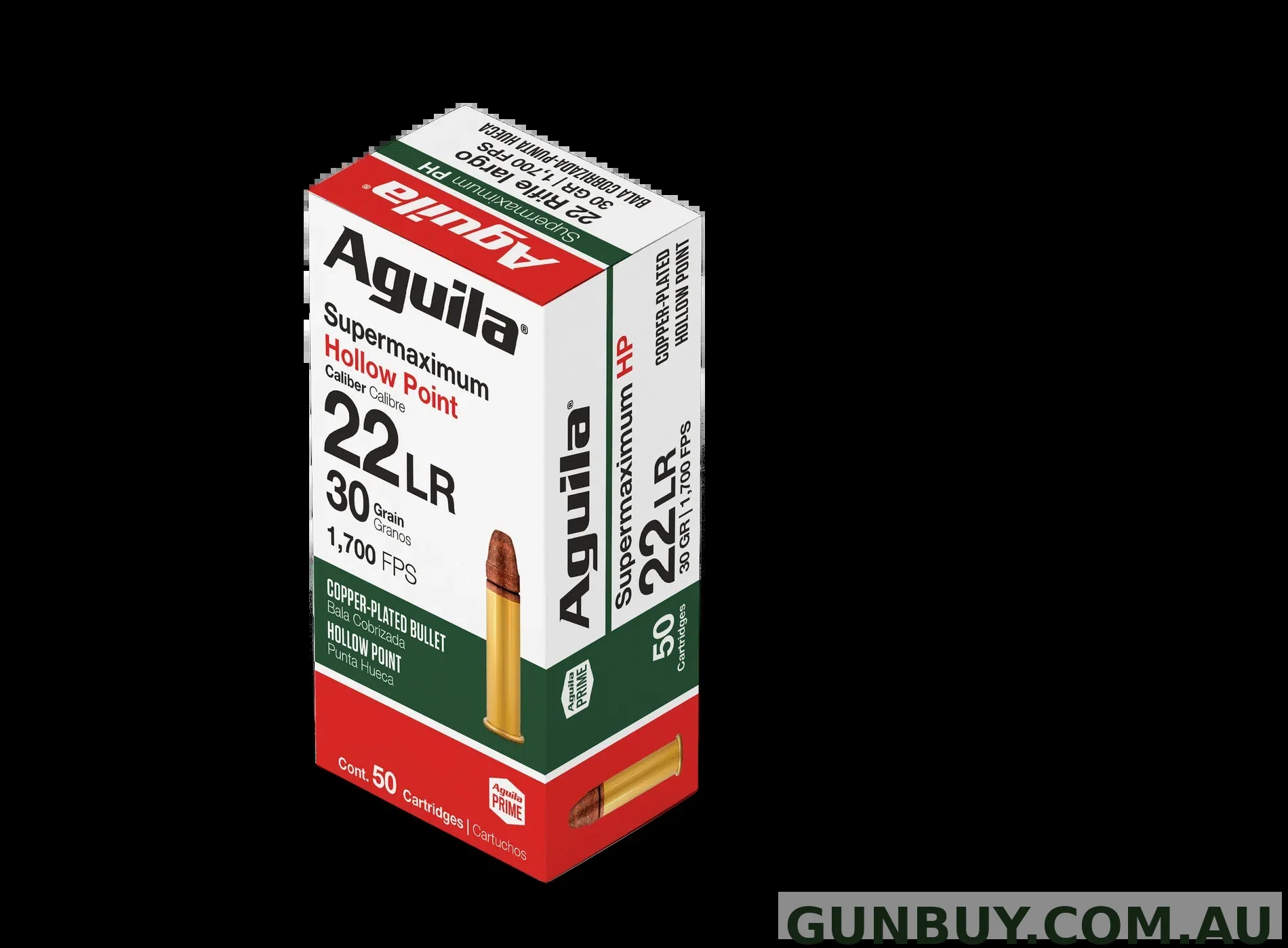 Aguila Supermaximum 30gr HP 1700fps - 22 LR