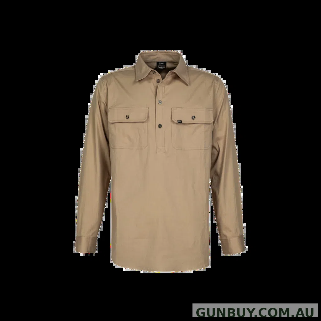 Spika GO Work Half Button Shirt - Mens