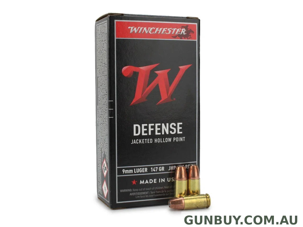 Winchester 9mm 147gr JHP USA9JHP2