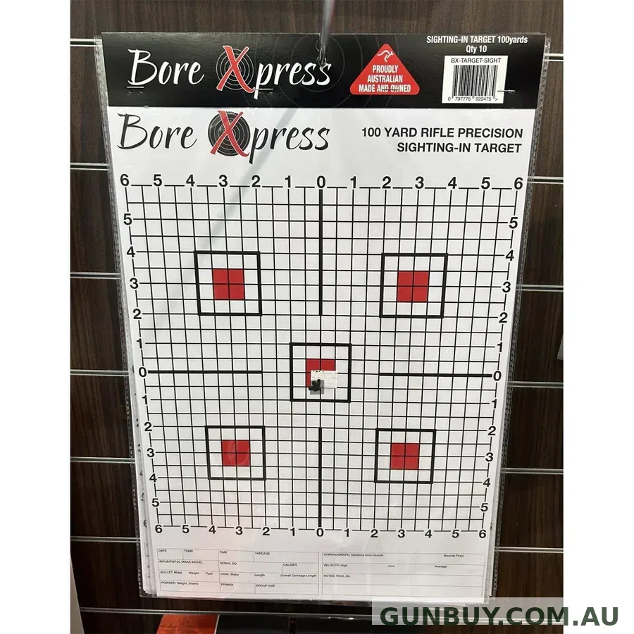 Bore Xpress Sighter Target