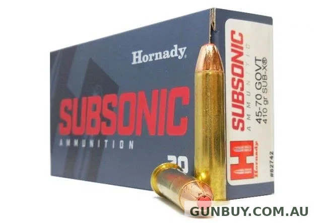 Hornady 45-70 Gov SUB-X 410gr 1075FPS