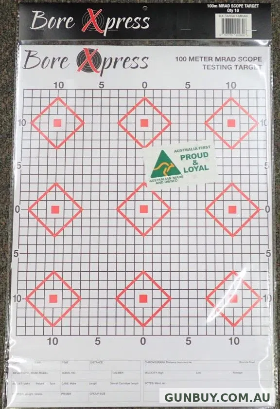 Bore Xpress BX-TARGET-MRAD