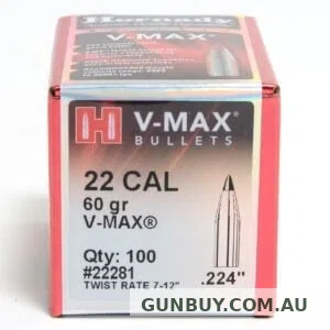 Hornady 224 60 VMAX H22281