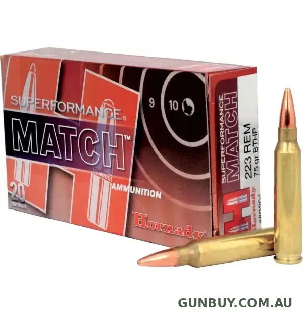 Hornady 223 75gr BTHP MATCH H80264