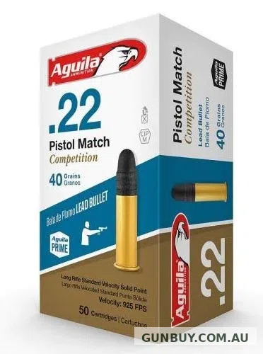 Aguila Pistol Match 40gr SP 925 fps