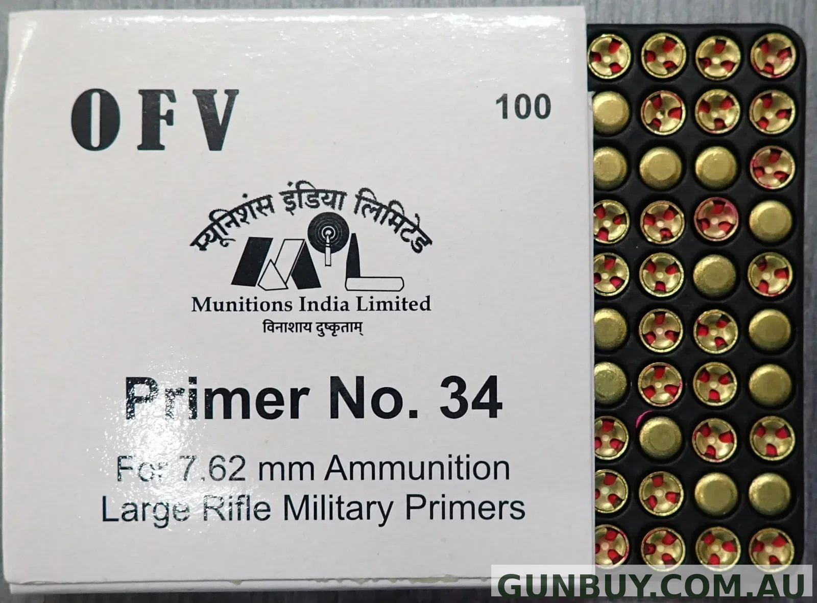 OFV MIL Large Rifle primers per 100