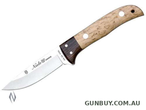 Nieto 1059 Coyote Curly Birch Fixed 8cm Blade