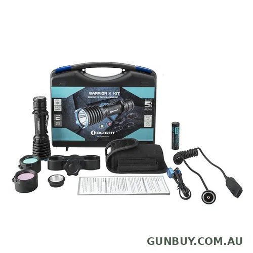 Olight Warrior X 2000 lumen 560m Rechargeable Hunting Kit