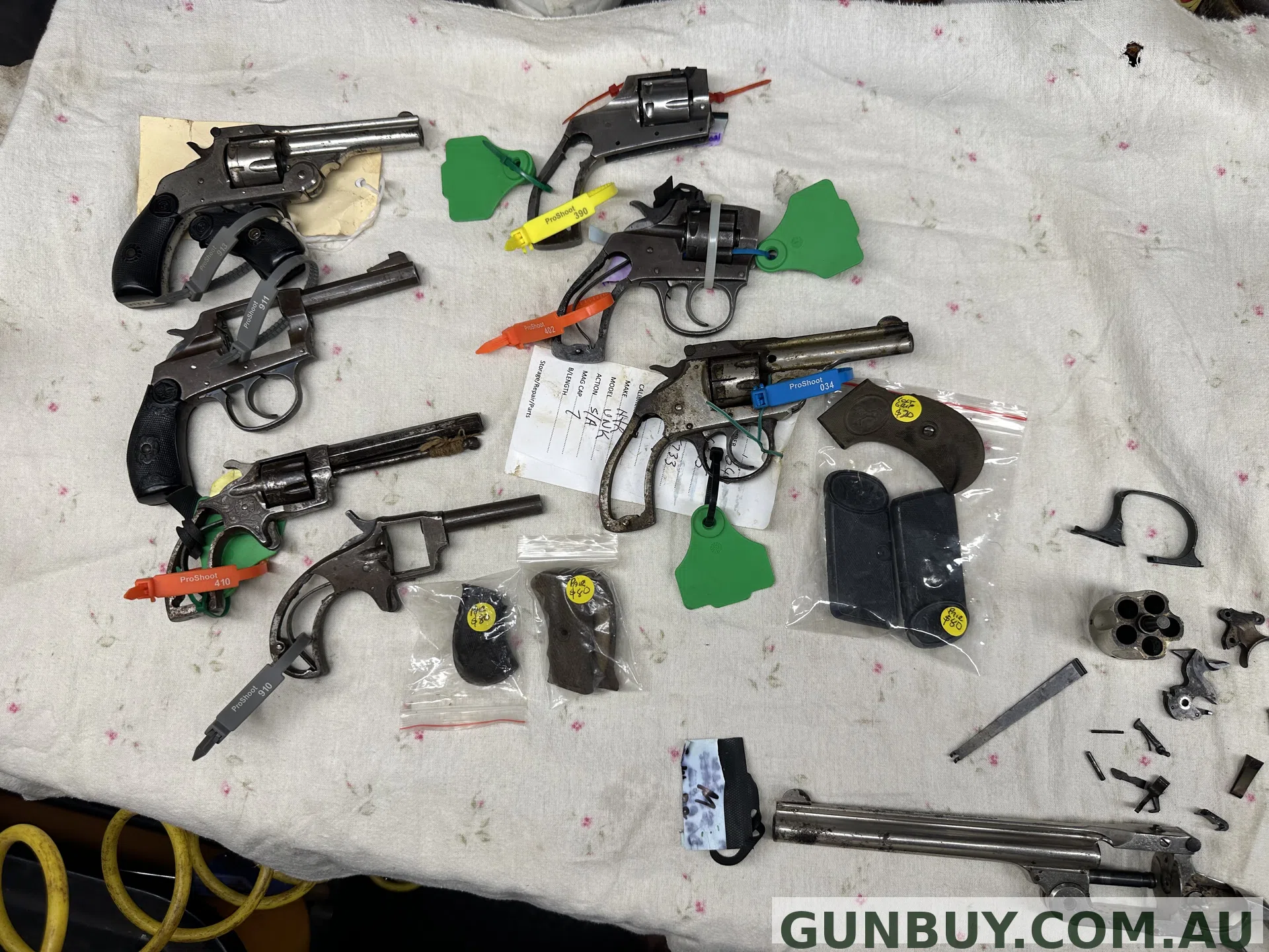 Multiple Multiple Pistol Wrecks, Parts Available