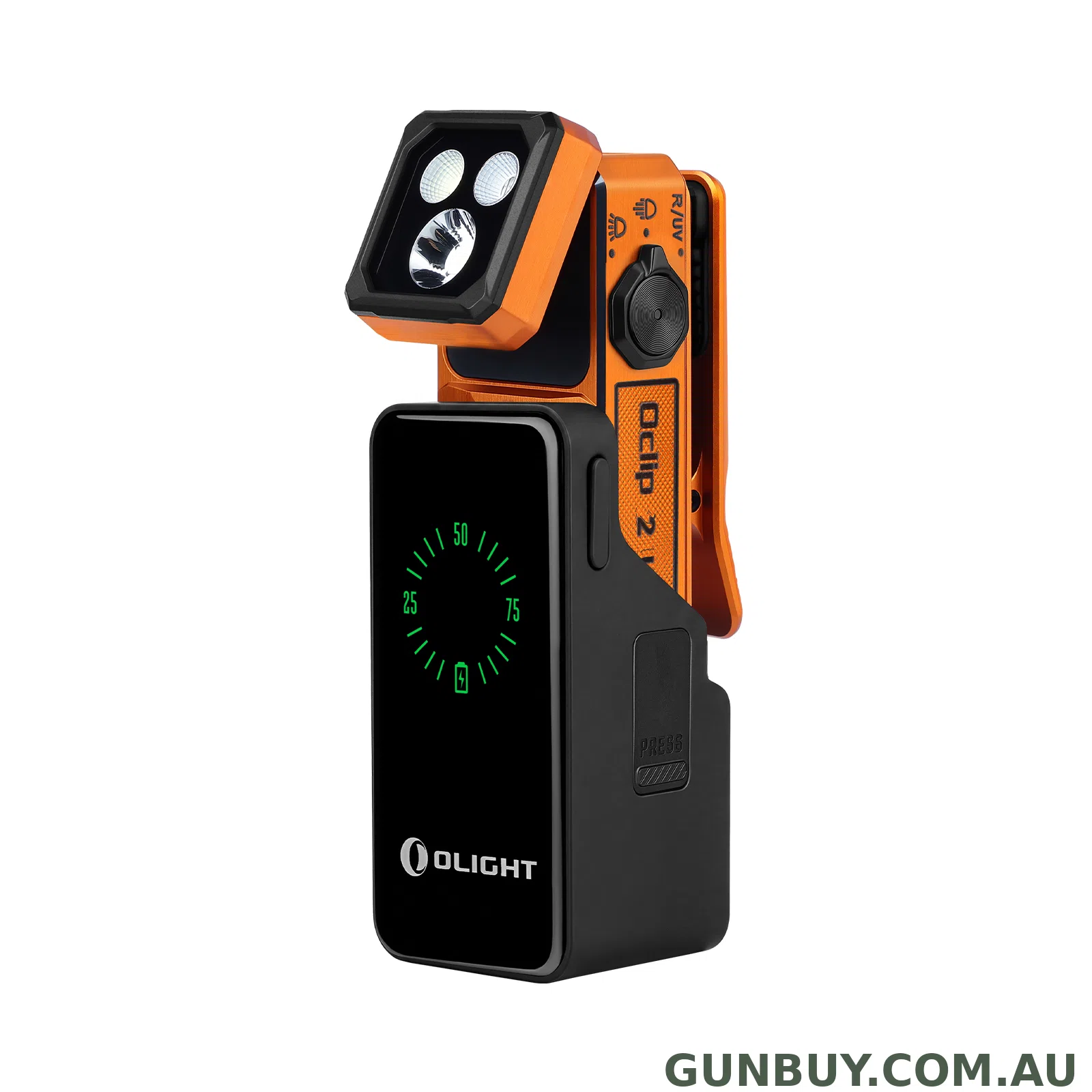 Olight Oclip 2 Ultra Clip Torch - Amber Orange
