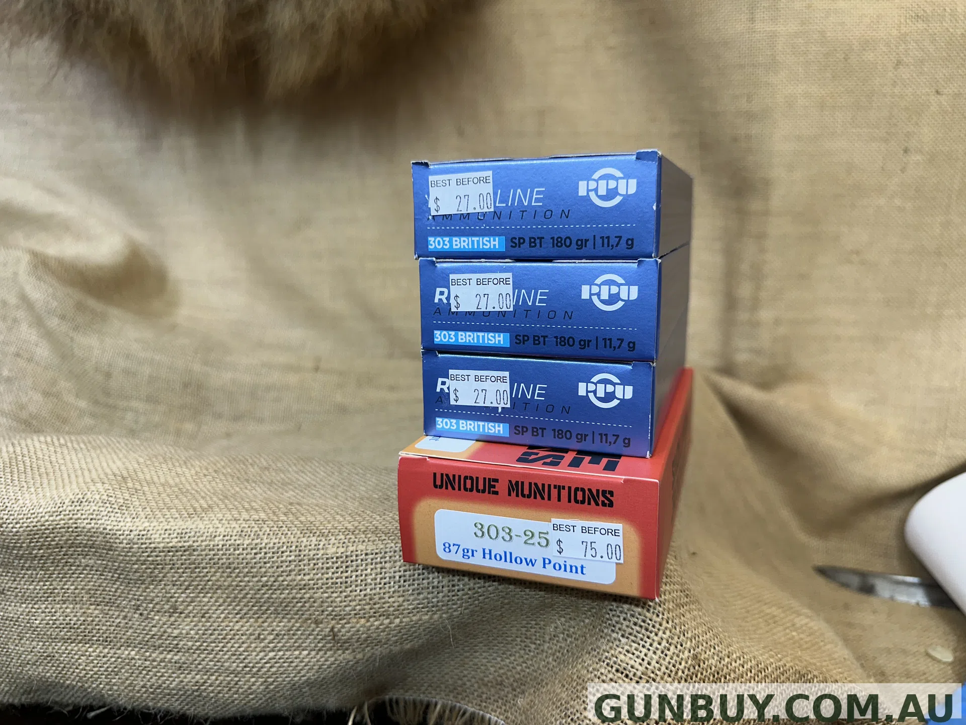 Unknown 303, 303.25 Ammo