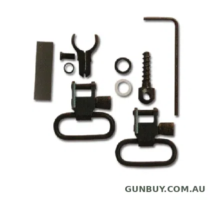 Grovtec Two Piece Barrel Band Swivel Set .800-.850 1" Loops (GTSW46)