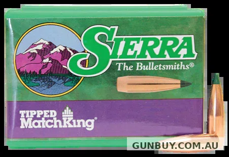 Sierra Tipped MatchKing Bullets (TMK) 30 Caliber (308 Diameter) 168 Grain Polymer Tip Boat Tail (100Pk)