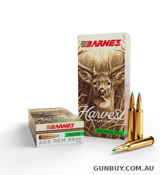 Barnes Harvest Ammuntion 223 Rem 69 Grain Sierra Tipped Game King (20pk)