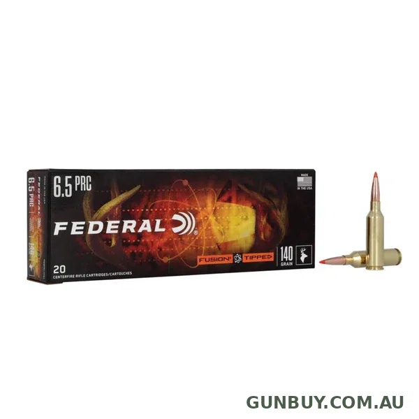 Federal 6.5 PRC 140gr Tipped Fusion Ammunition
