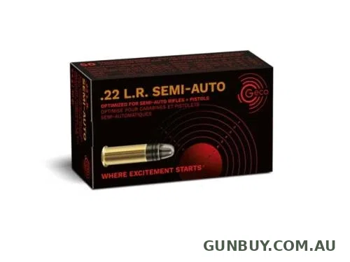Geco 22 Long Rifle (22LR) 40 Grain LRN (50pk)