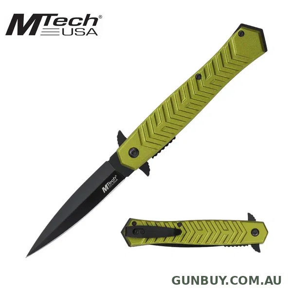MTech Dagger Style Pocket Knife - Olive Green