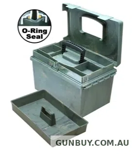MTM Ammo Travel-Survivor Dry Box 10" x 7" x 5" Plastic Green